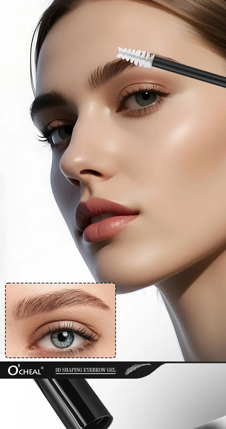 3D Shaping Eyebrow Gel Transparent Waterproof Sweatproof Long Lasting Clear Brow Gel 2 3d shaping eyebrow gel transparent waterproof clear sit e6wx8ua3 desc 2