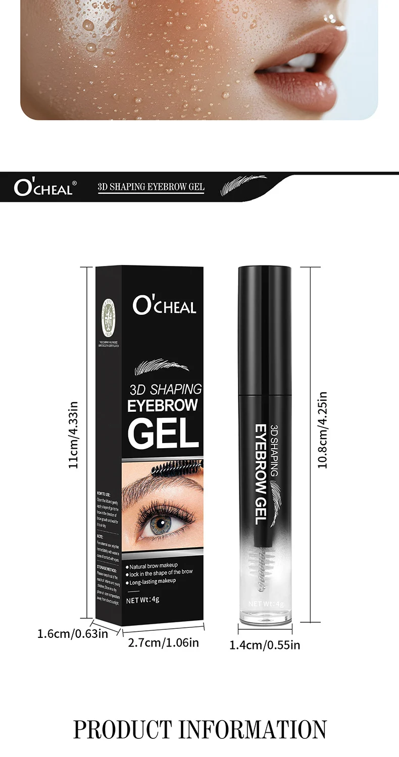 3D Shaping Eyebrow Gel Transparent Waterproof Sweatproof Long Lasting Clear Brow Gel 8 3d shaping eyebrow gel transparent waterproof clear sit e6wx8ua3 desc 8
