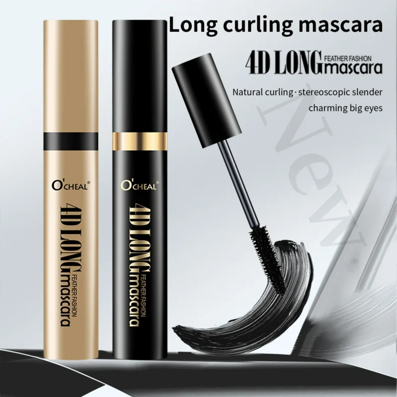 O'CHEAL 4D Feather Fashion Mascara with silicone brush for long, voluminous, and curled lashes