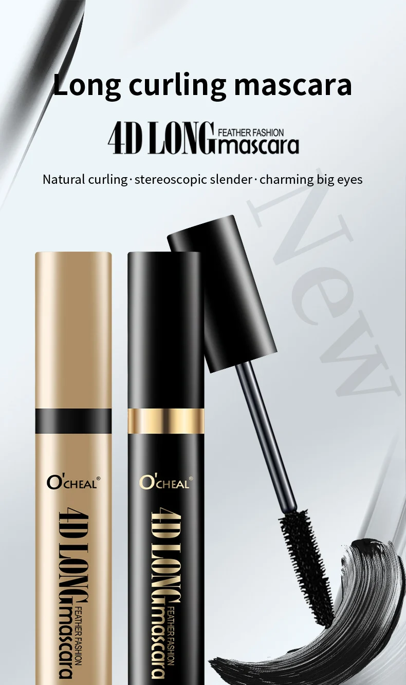 4D Feather Fashion Mascara Waterproof Volumizing & Lengthening for Curled Lashes 1 4d feather fashion waterproof mascara sit 96sucvw4 desc 1
