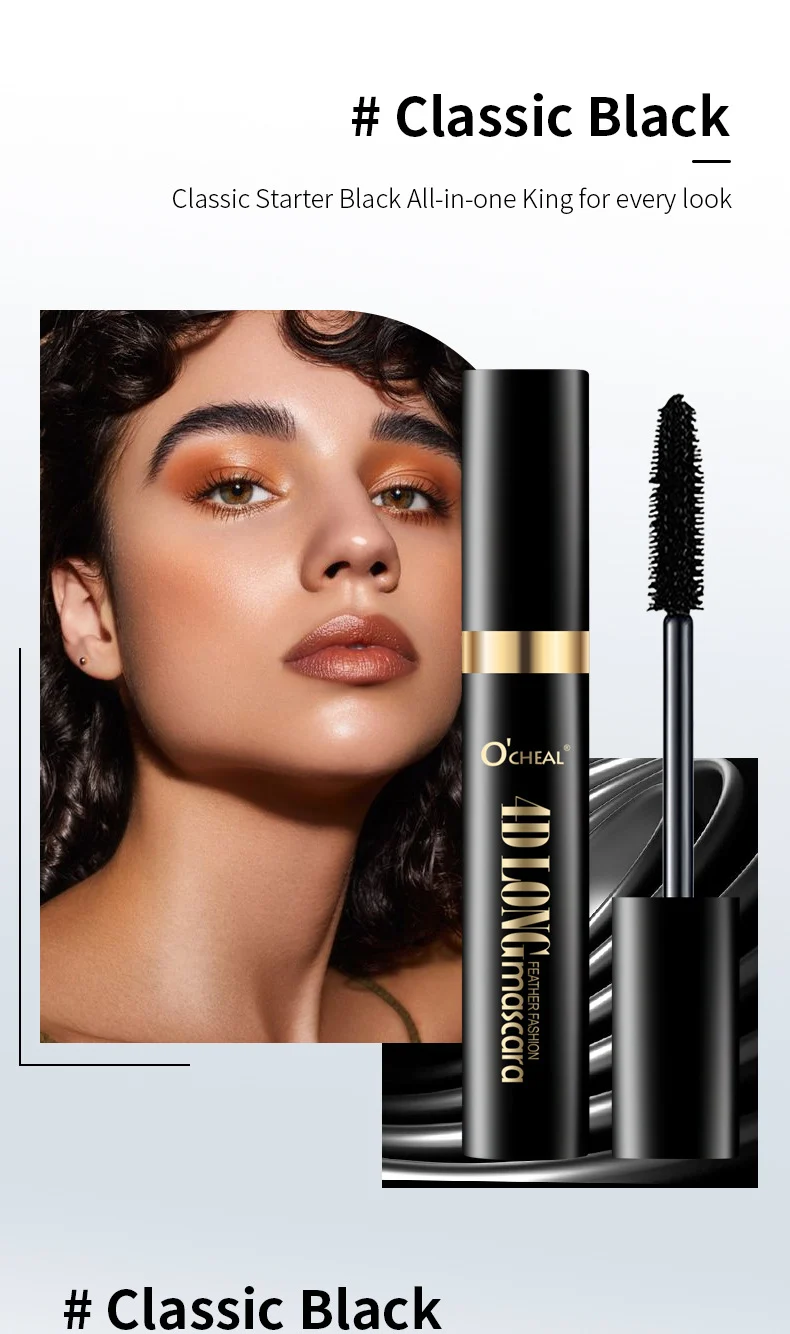 4D Feather Fashion Mascara Waterproof Volumizing & Lengthening for Curled Lashes 11 4d feather fashion waterproof mascara sit 96sucvw4 desc 11