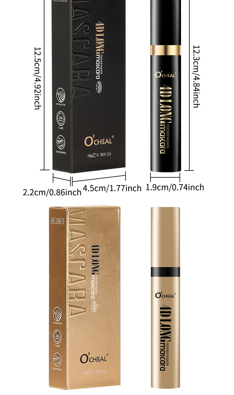 4D Feather Fashion Mascara Waterproof Volumizing & Lengthening for Curled Lashes 17 4d feather fashion waterproof mascara sit 96sucvw4 desc 17