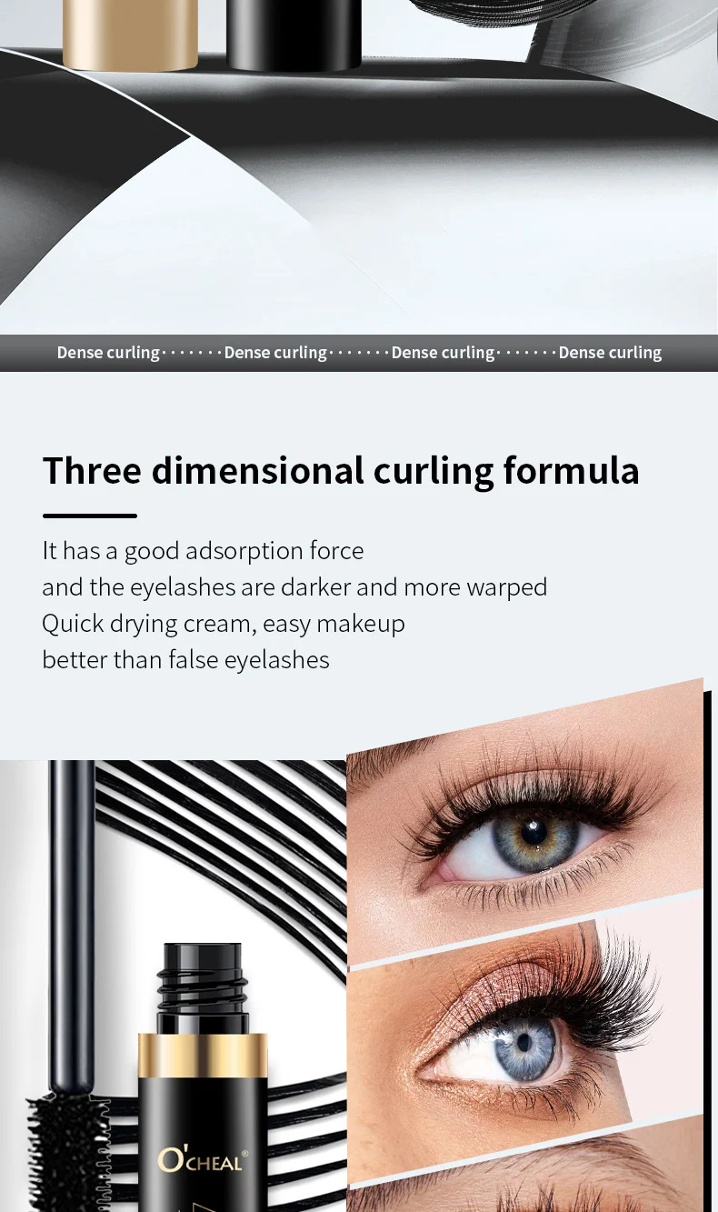 4D Feather Fashion Mascara Waterproof Volumizing & Lengthening for Curled Lashes 2 4d feather fashion waterproof mascara sit 96sucvw4 desc 2