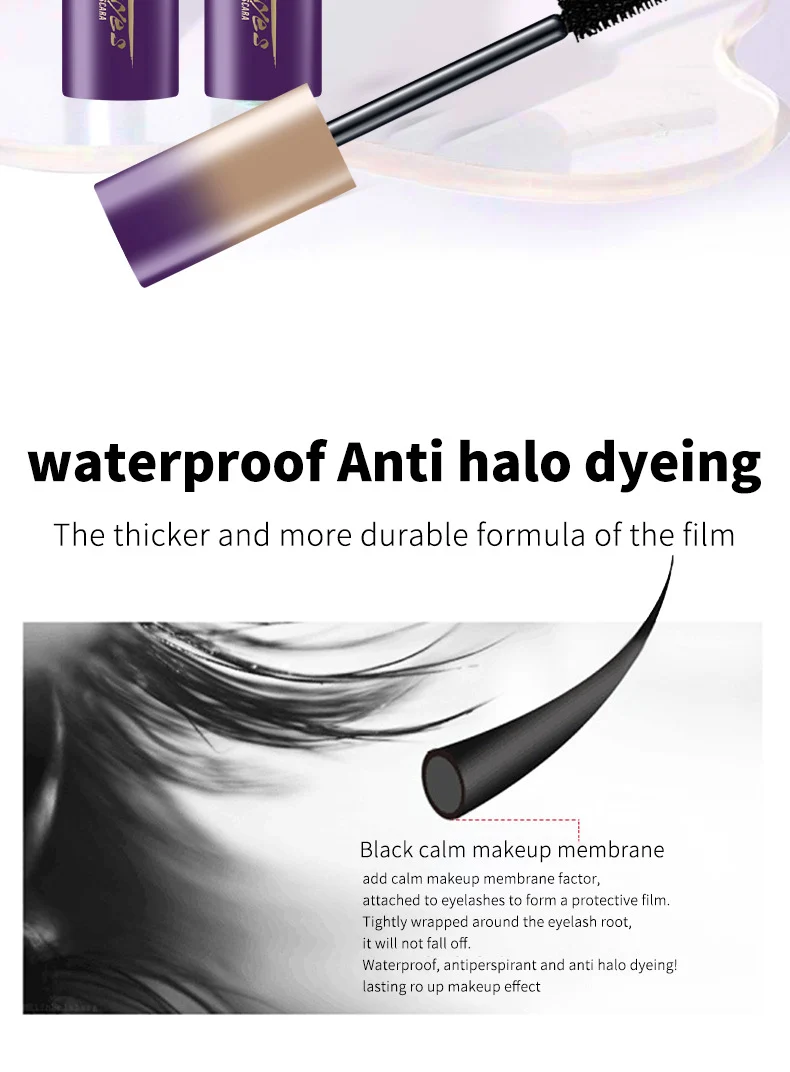 4D Feather Fashion Mascara Waterproof Volumizing & Lengthening for Curled Lashes 27 4d feather fashion waterproof mascara sit 96sucvw4 desc 27