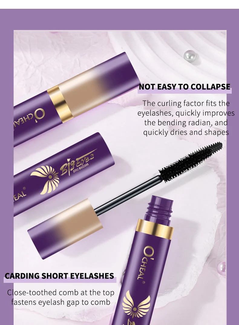 4D Feather Fashion Mascara Waterproof Volumizing & Lengthening for Curled Lashes 28 4d feather fashion waterproof mascara sit 96sucvw4 desc 28
