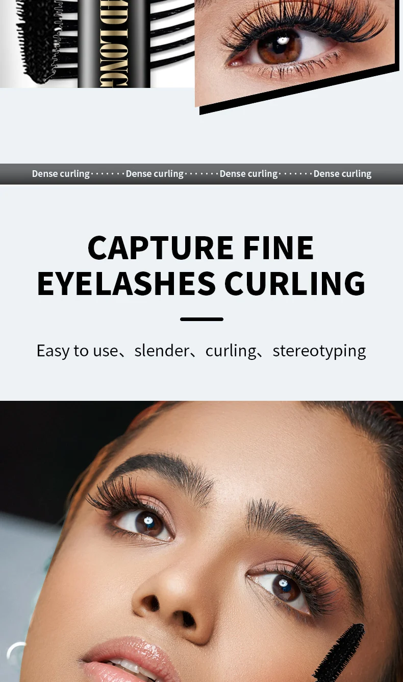 4D Feather Fashion Mascara Waterproof Volumizing & Lengthening for Curled Lashes 3 4d feather fashion waterproof mascara sit 96sucvw4 desc 3
