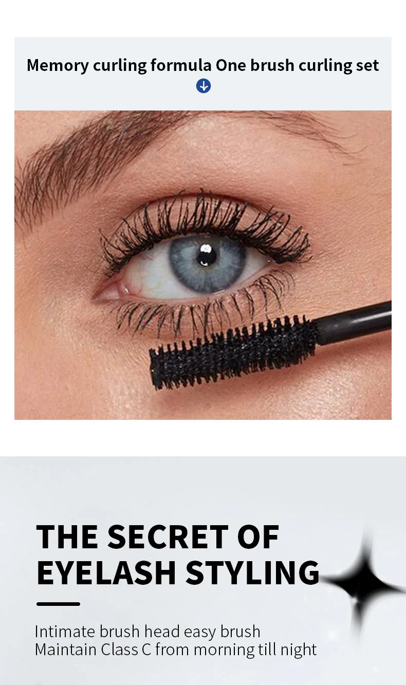 4D Feather Fashion Mascara Waterproof Volumizing & Lengthening for Curled Lashes 6 4d feather fashion waterproof mascara sit 96sucvw4 desc 6