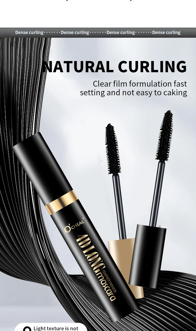 4D Feather Fashion Mascara Waterproof Volumizing & Lengthening for Curled Lashes 9 4d feather fashion waterproof mascara sit 96sucvw4 desc 9
