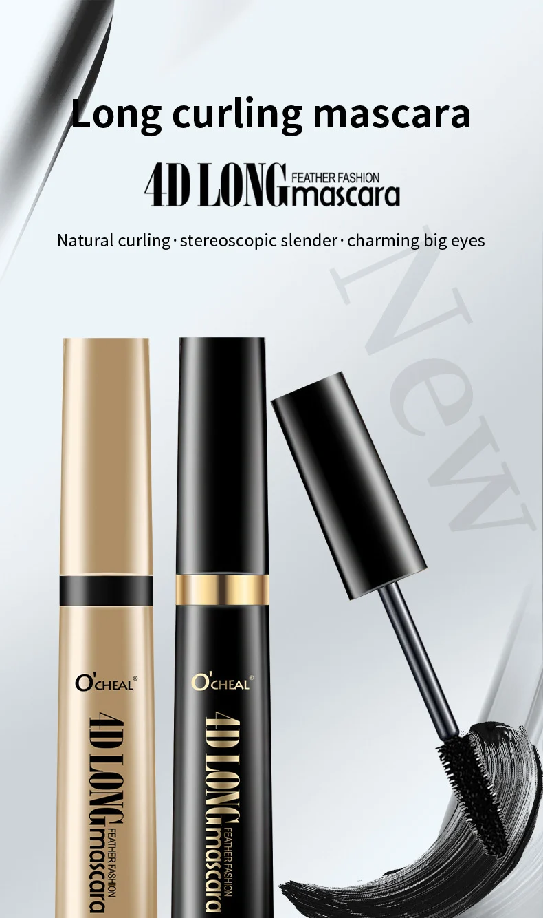 4D Mascara Waterproof Long-Lasting Volumizing and Curling Eyelash Makeup 1 4d long feather mascara waterproof sit btdkaj93 desc 1