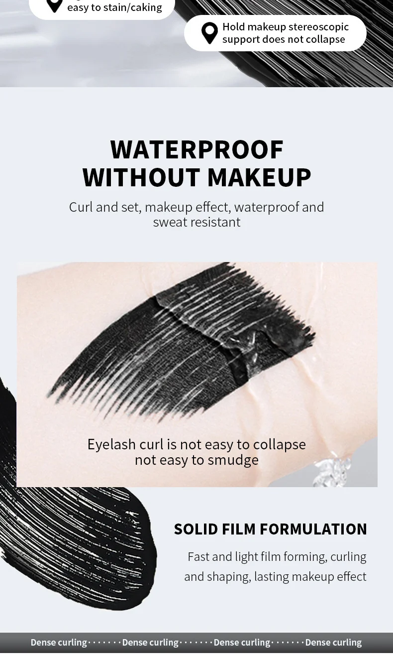 4D Mascara Waterproof Long-Lasting Volumizing and Curling Eyelash Makeup 10 4d long feather mascara waterproof sit btdkaj93 desc 10