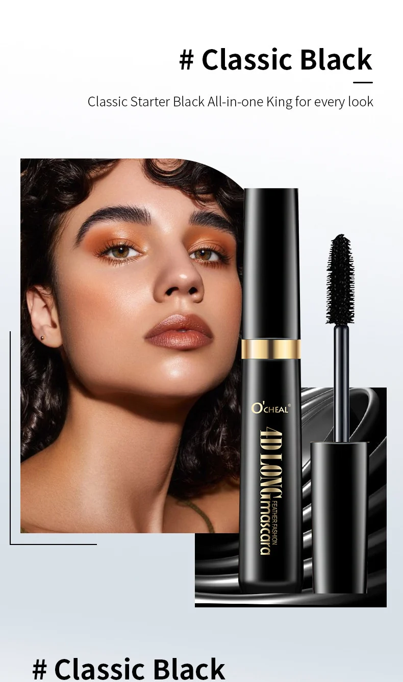 4D Mascara Waterproof Long-Lasting Volumizing and Curling Eyelash Makeup 11 4d long feather mascara waterproof sit btdkaj93 desc 11