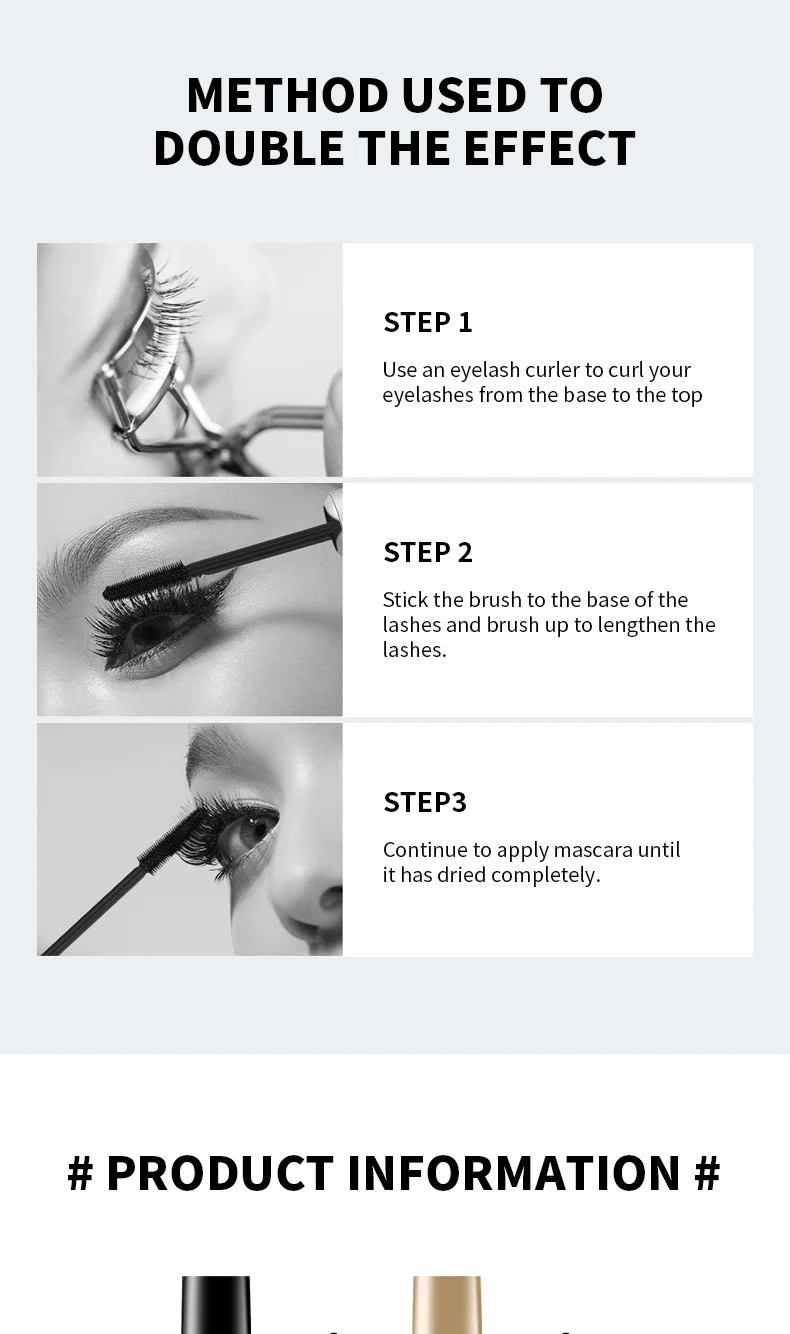 4D Mascara Waterproof Long-Lasting Volumizing and Curling Eyelash Makeup 15 4d long feather mascara waterproof sit btdkaj93 desc 15