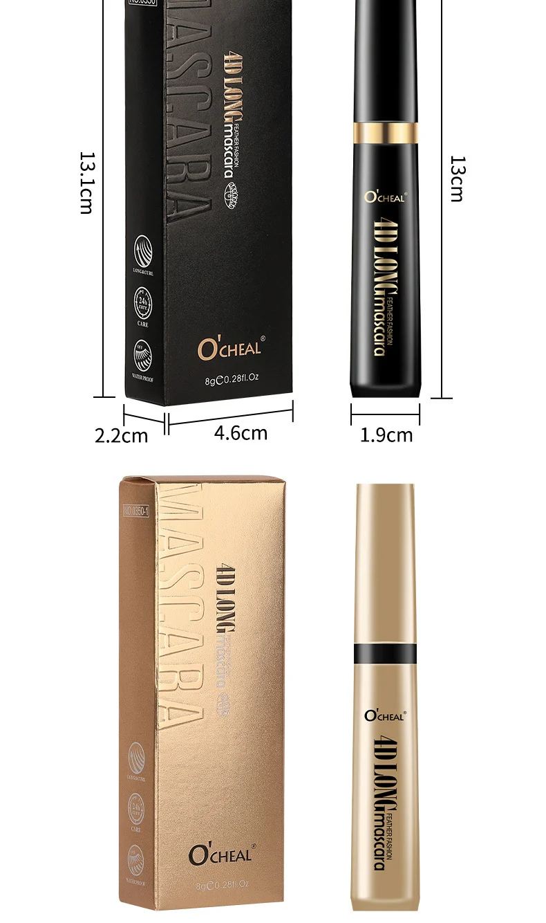 4D Mascara Waterproof Long-Lasting Volumizing and Curling Eyelash Makeup 17 4d long feather mascara waterproof sit btdkaj93 desc 17