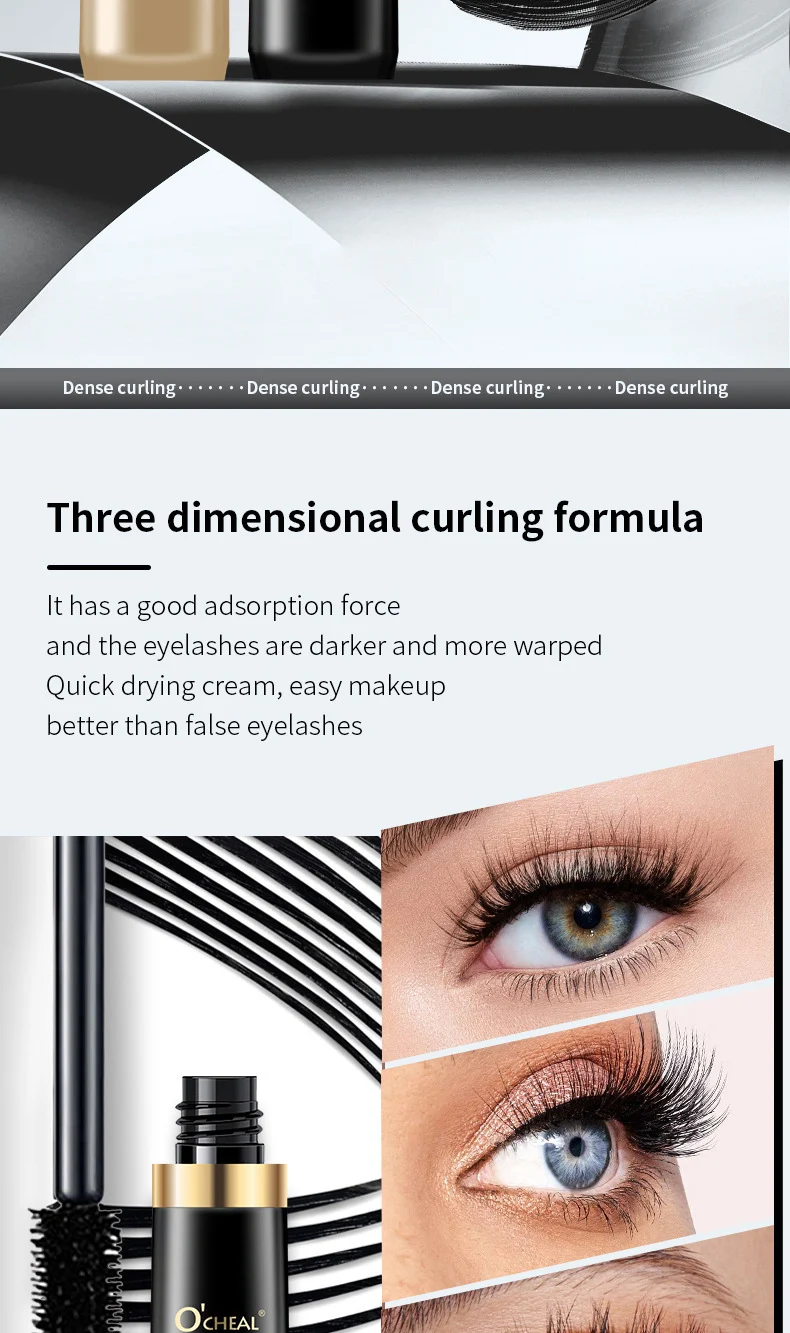 4D Mascara Waterproof Long-Lasting Volumizing and Curling Eyelash Makeup 2 4d long feather mascara waterproof sit btdkaj93 desc 2