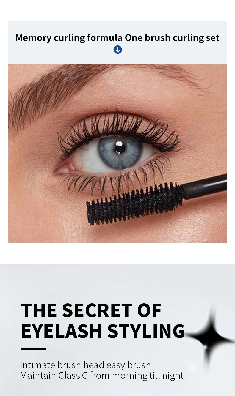 4D Mascara Waterproof Long-Lasting Volumizing and Curling Eyelash Makeup 6 4d long feather mascara waterproof sit btdkaj93 desc 6