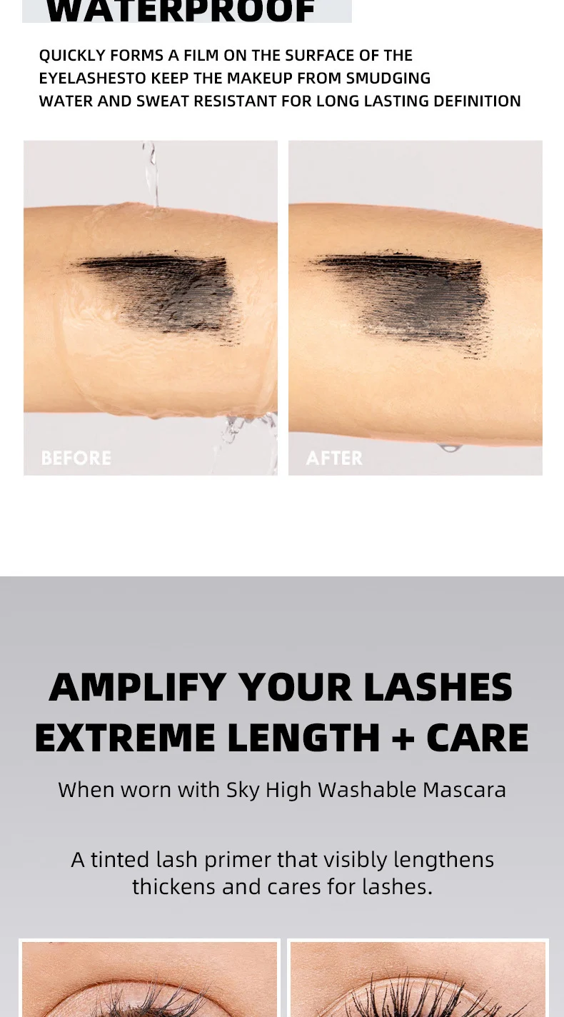 4D Waterproof Mascara for Extreme Length, Volume, Curl & Smudge-Proof Hold 11 4d waterproof mascara length volume curl sit knwpqg4u desc 11
