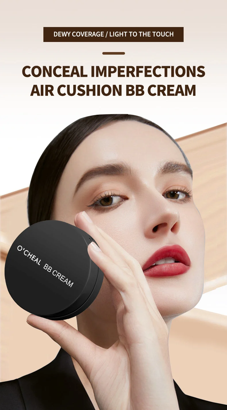 Air Cushion BB Cream Full Coverage Moisturizing Concealer Foundation Long Lasting Natural Makeup 1 air cushion bb cream full coverage moisturizing concealer foundation sit qn3j4gs9 desc 1