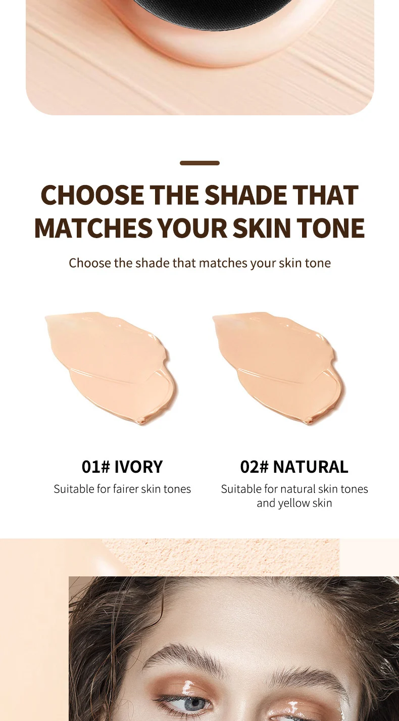 Air Cushion BB Cream Full Coverage Moisturizing Concealer Foundation Long Lasting Natural Makeup 11 air cushion bb cream full coverage moisturizing concealer foundation sit qn3j4gs9 desc 11