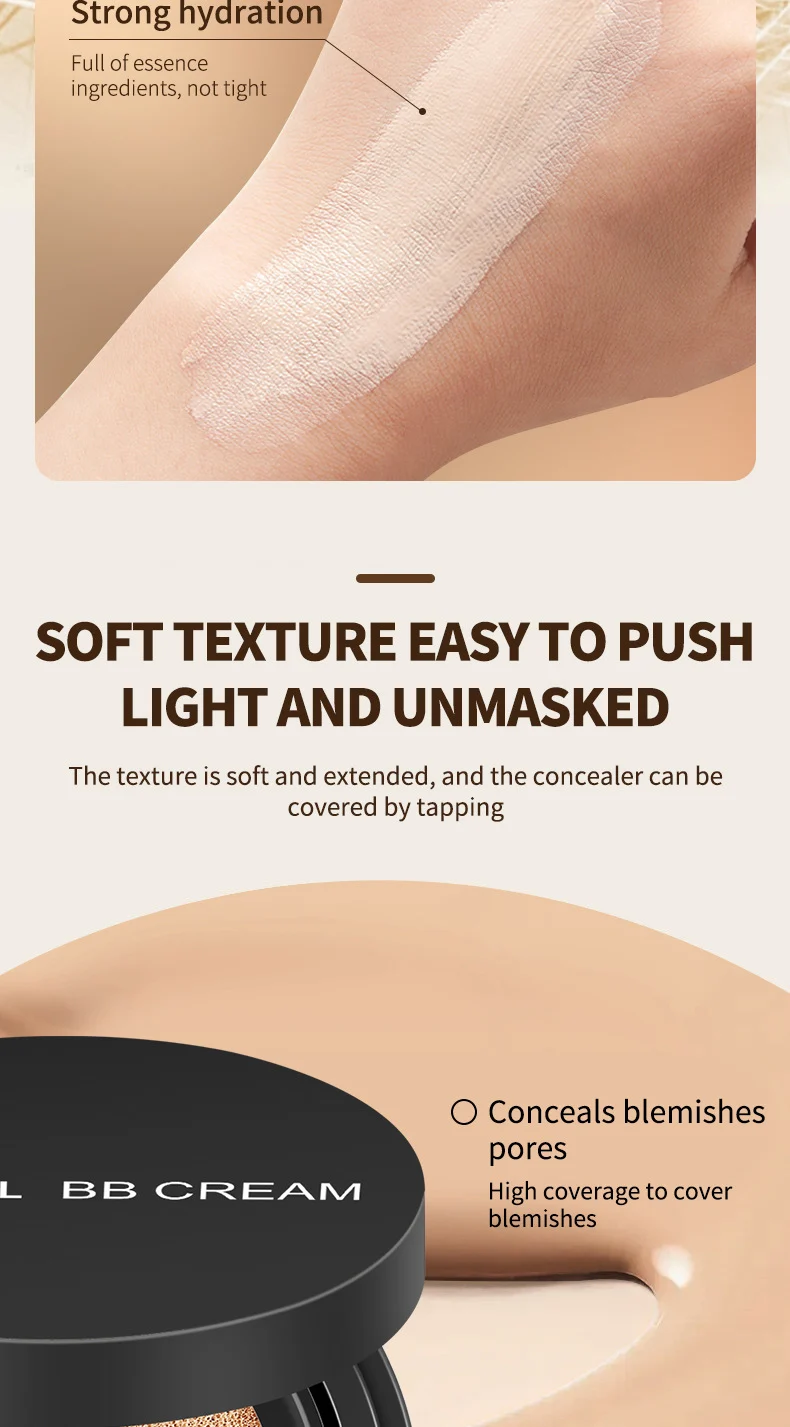 Air Cushion BB Cream Full Coverage Moisturizing Concealer Foundation Long Lasting Natural Makeup 8 air cushion bb cream full coverage moisturizing concealer foundation sit qn3j4gs9 desc 8