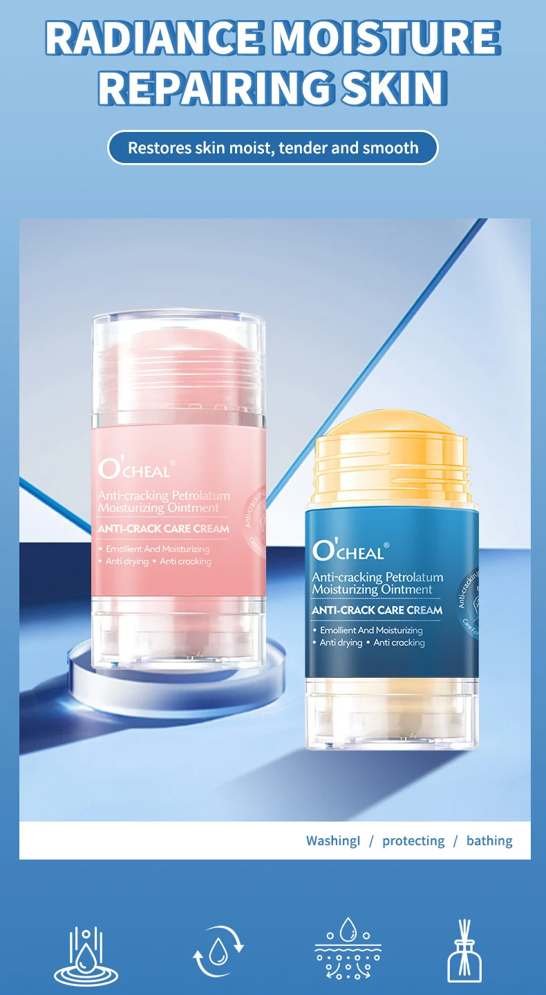 Anti-Crack Care Cream 40g Petroleum Jelly Hand Foot Moisturizer for Dry Cracked Skin 4 anti crack care cream petroleum jelly hand foot moisturizer 40g sit nc2qku8n desc 4