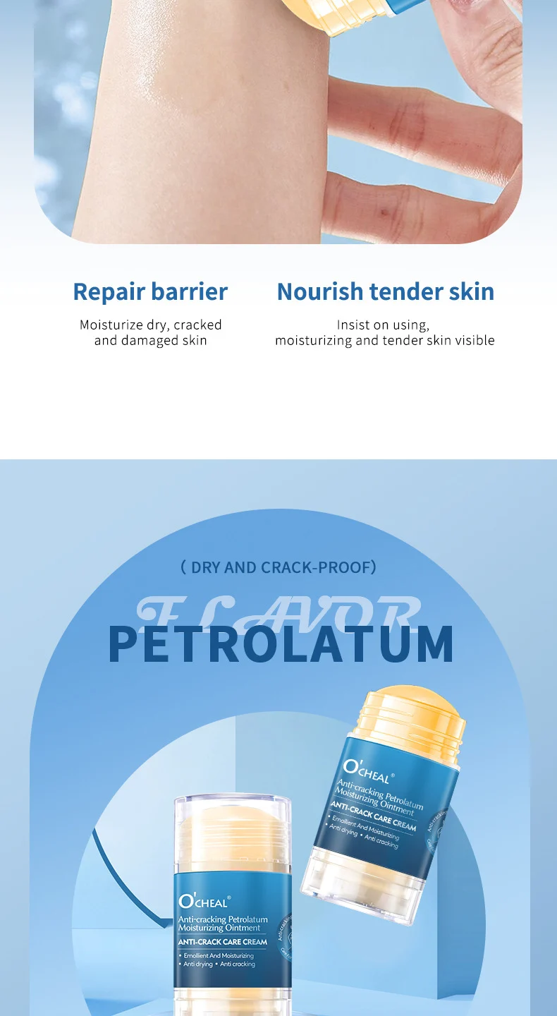 Anti-Crack Care Cream 40g Petroleum Jelly Hand Foot Moisturizer for Dry Cracked Skin 8 anti crack care cream petroleum jelly hand foot moisturizer 40g sit nc2qku8n desc 8