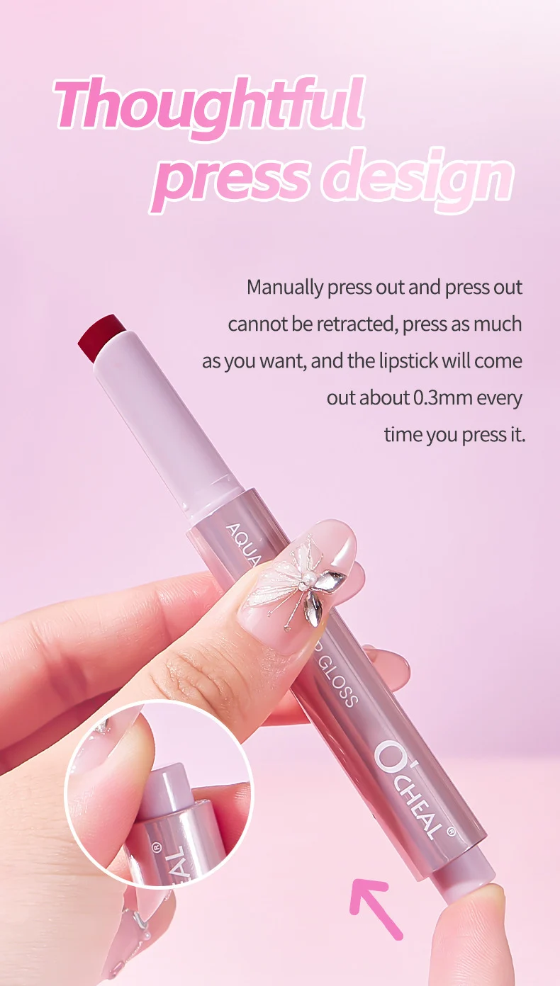 Aqua Mirror Lip Gloss Matte Waterproof Long-Lasting Lipstick Pen Non-Sticky Hydrating Lip Stain 14 aqua mirror lip gloss matte waterproof lipstick pen sit z9m528r7 desc 14