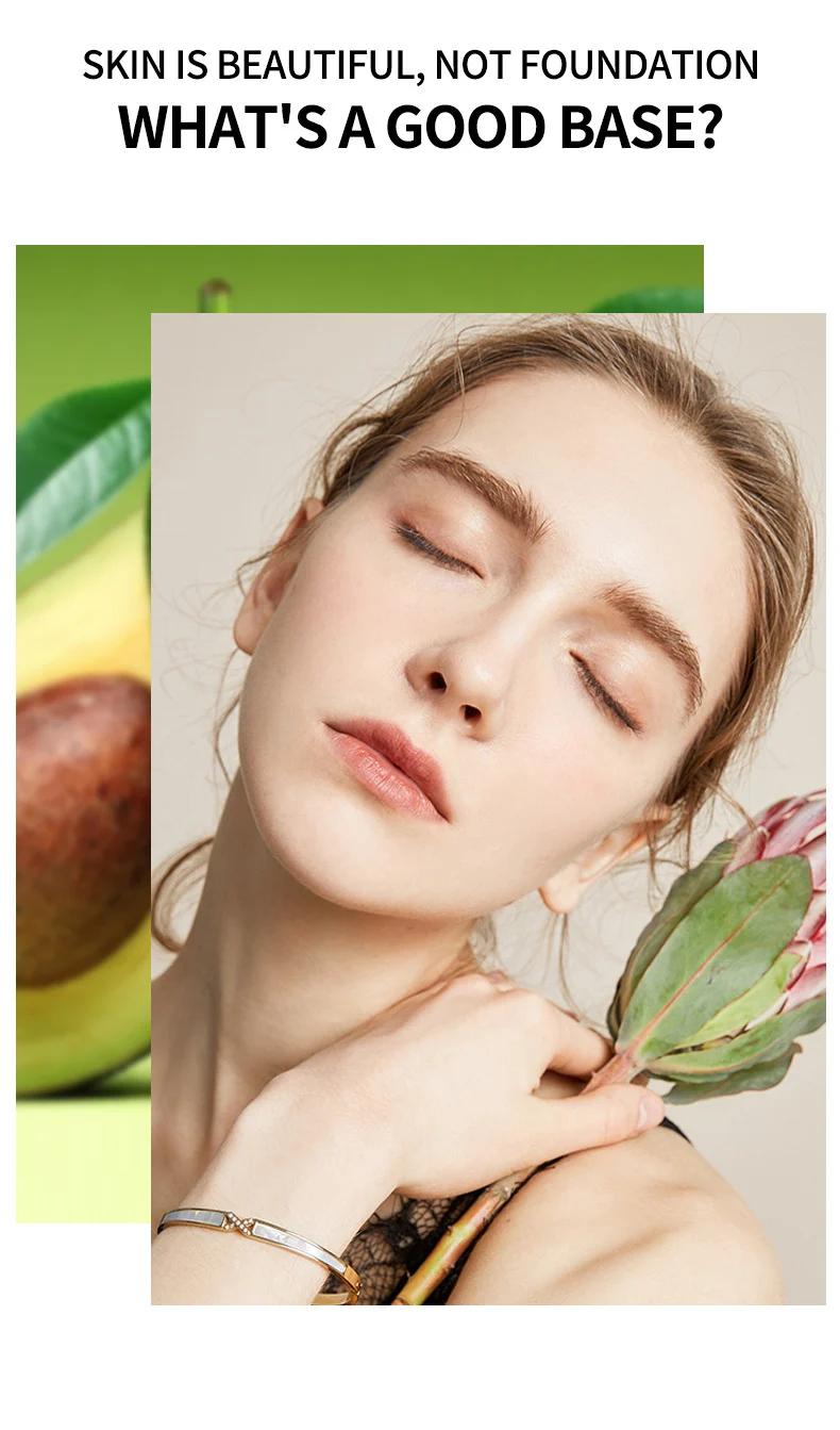 Avocado Mushroom Head Air Cushion CC Cream Concealer Hydrating Long-Lasting Brightening BB Cream 3 avocado mushroom head air cushion cc cream sit 9qjd24hz desc 3