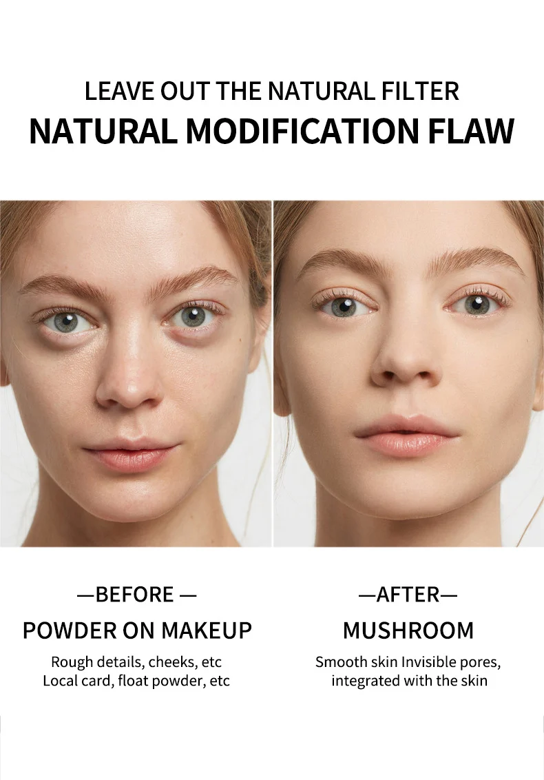 Avocado Mushroom Head Air Cushion CC Cream Concealer Hydrating Long-Lasting Brightening BB Cream 5 avocado mushroom head air cushion cc cream sit 9qjd24hz desc 5