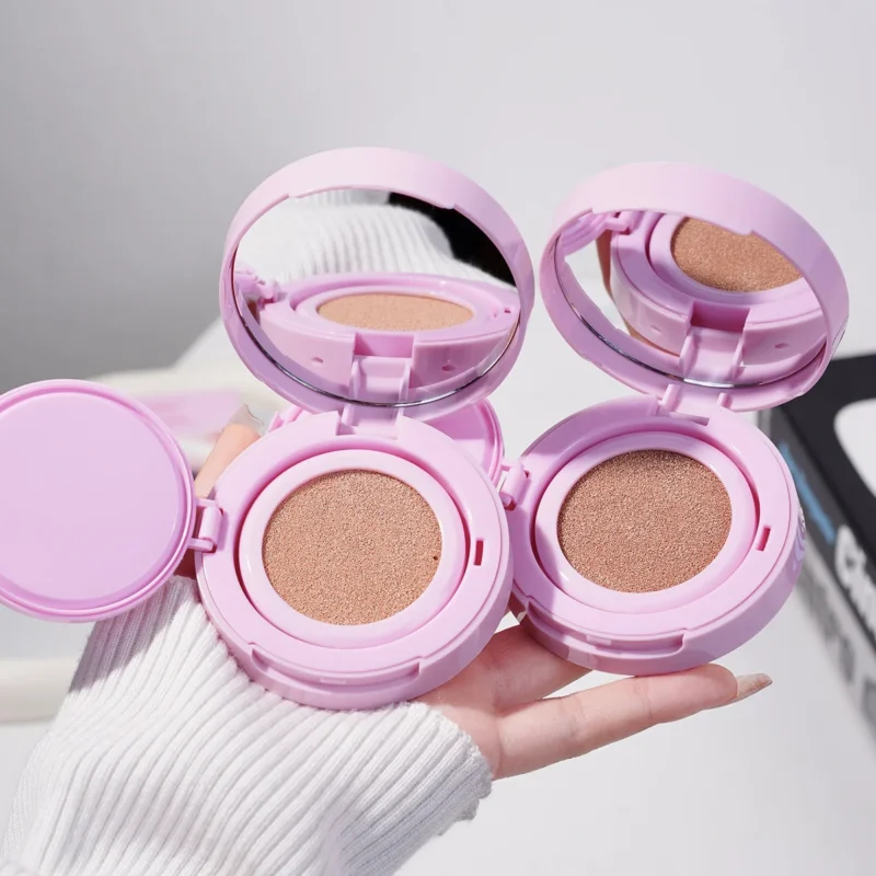 bb-cushion-foundation-full-coverage-concealer-hydrating-sit-7gtxn24y-1 O'CHEAL BB Cushion Foundation with puff for flawless, dewy, and long-lasting natural makeup application.