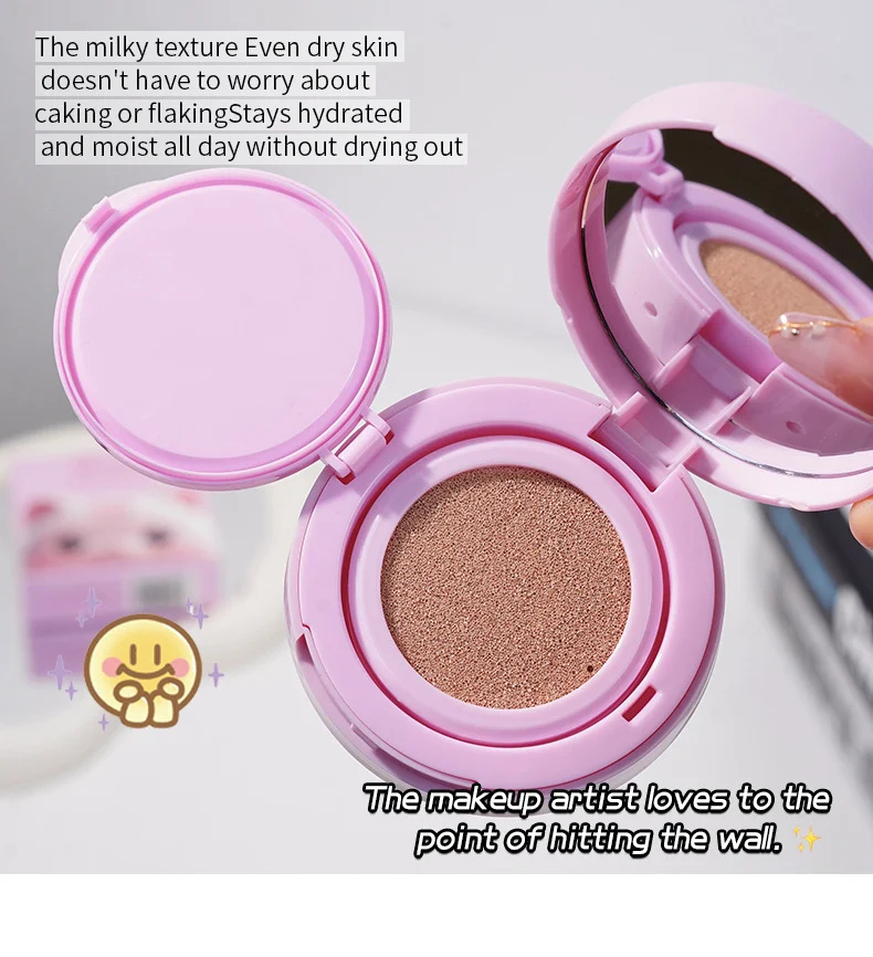 BB Cushion Foundation Full Coverage Concealer Hydrating Lightweight Foundation Natural Finish Non-Caking 12 bb cushion foundation full coverage concealer hydrating sit 7gtxn24y desc 12