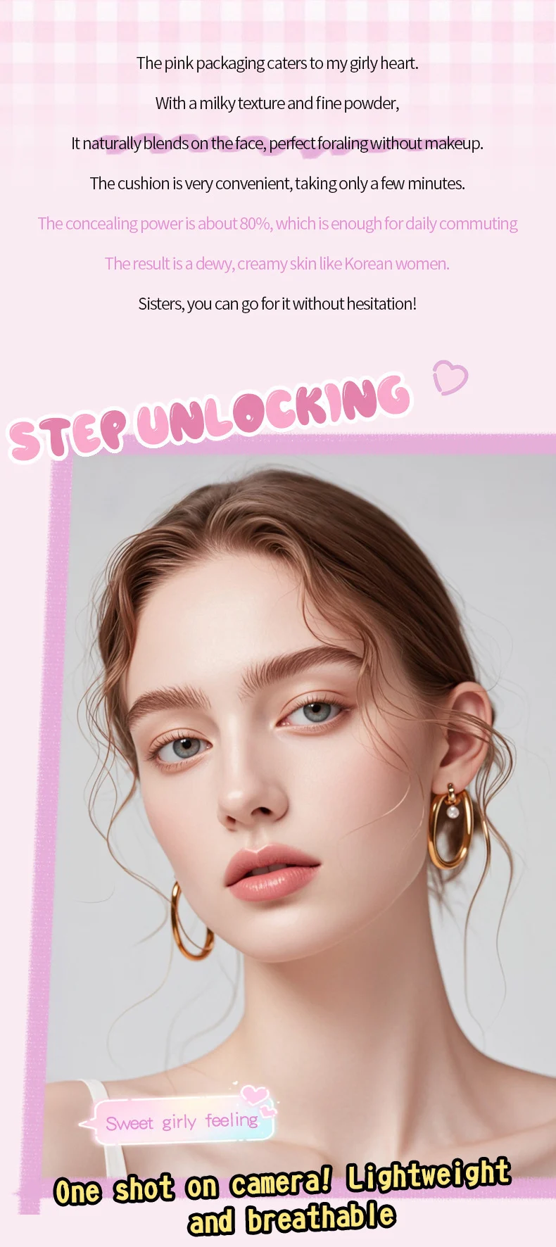 BB Cushion Foundation Full Coverage Concealer Hydrating Lightweight Foundation Natural Finish Non-Caking 2 bb cushion foundation full coverage concealer hydrating sit 7gtxn24y desc 2