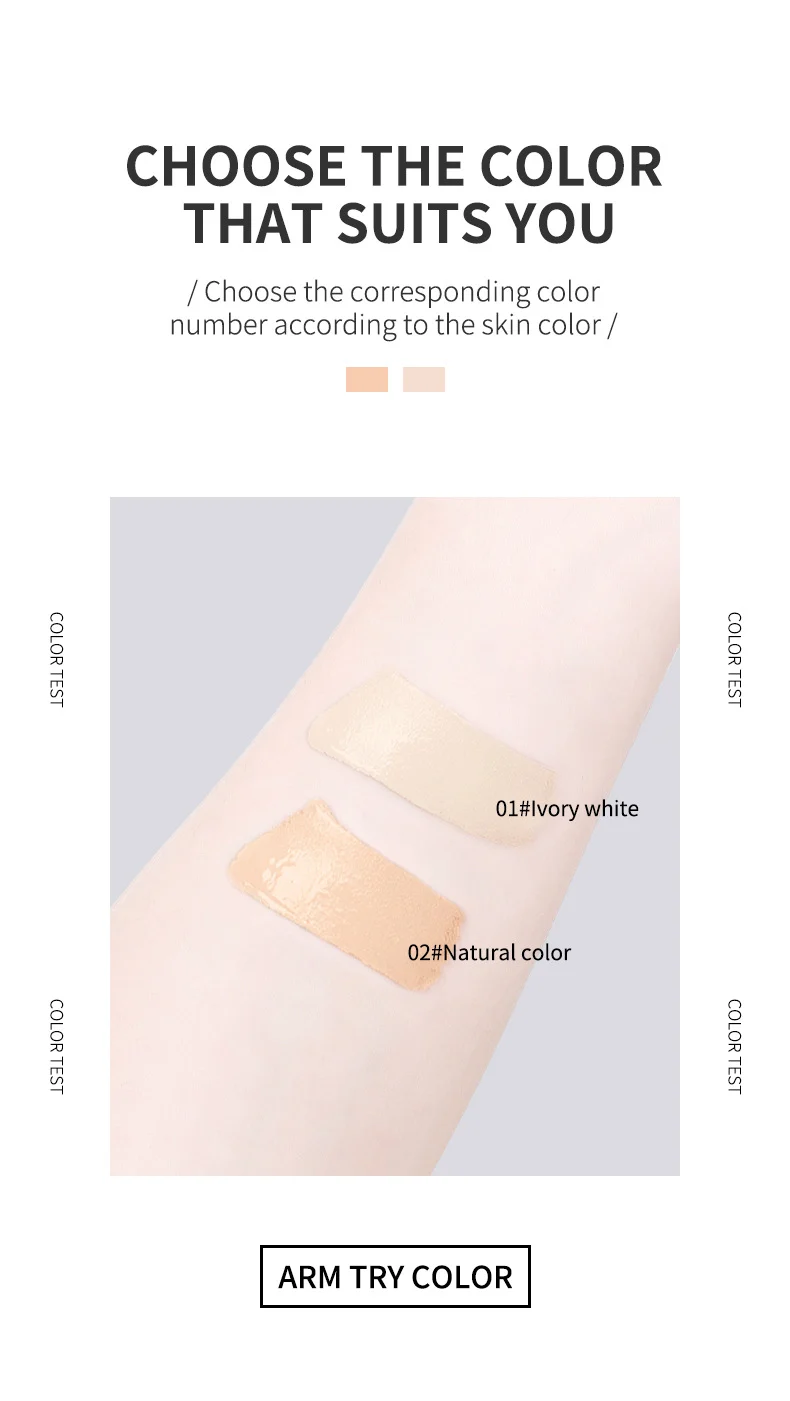 Bird's Nest Peptide Liquid Foundation Waterproof Hydrating Concealer BB Cream 8 bird s nest peptide liquid foundation concealer bb cream sit 9jqzskhp desc 8