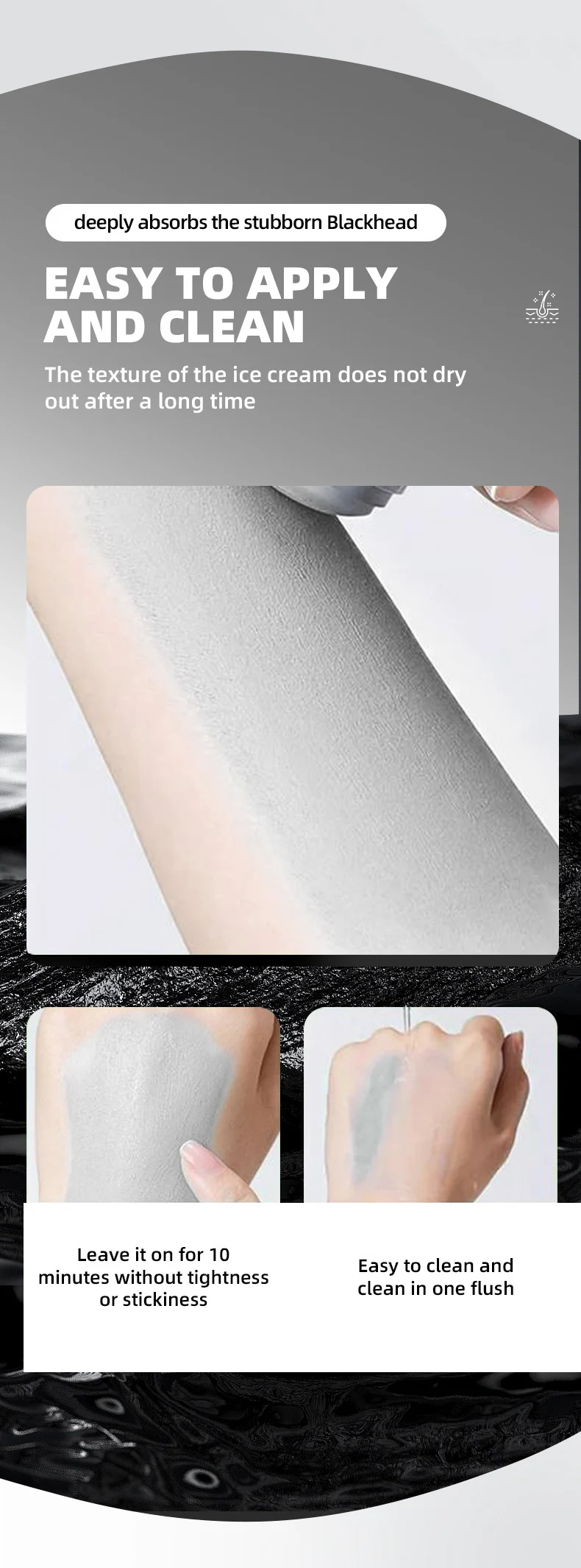 Blackhead Cleaner Stick Deep Cleansing Pore Clay Mask Solid Stick for Blackhead Removal 6 blackhead cleaner stick solid clay mask sit yhtjm23g desc 6