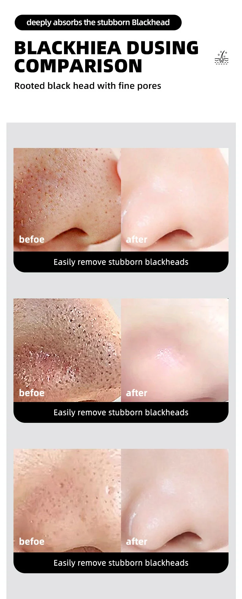 Blackhead Cleaner Stick Deep Cleansing Pore Clay Mask Solid Stick for Blackhead Removal 9 blackhead cleaner stick solid clay mask sit yhtjm23g desc 9