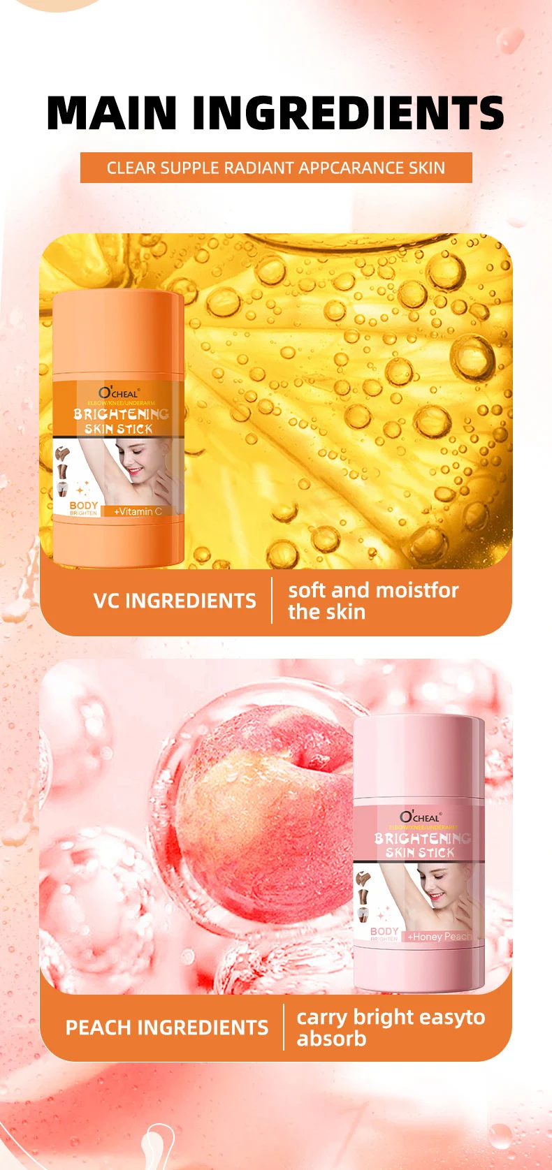 Brightening Skin Stick Whole Body Moisturizer for Dark Spots Elbows Knees Underarms 13 brightening skin stick body moisturizer dark spots sit hszkxuab desc 13