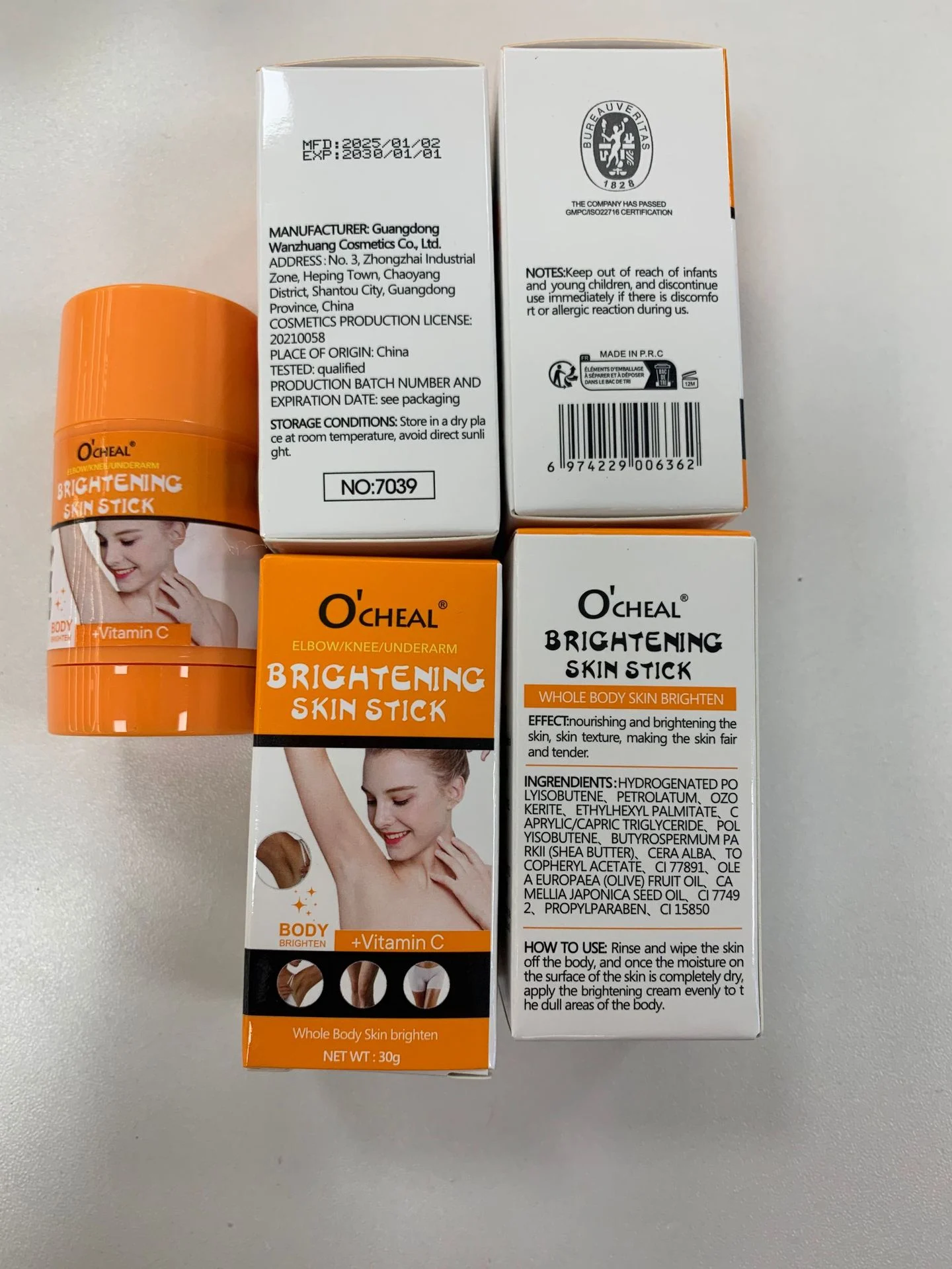 Brightening Skin Stick Whole Body Moisturizer for Dark Spots Elbows Knees Underarms 3 brightening skin stick body moisturizer dark spots sit hszkxuab desc 3