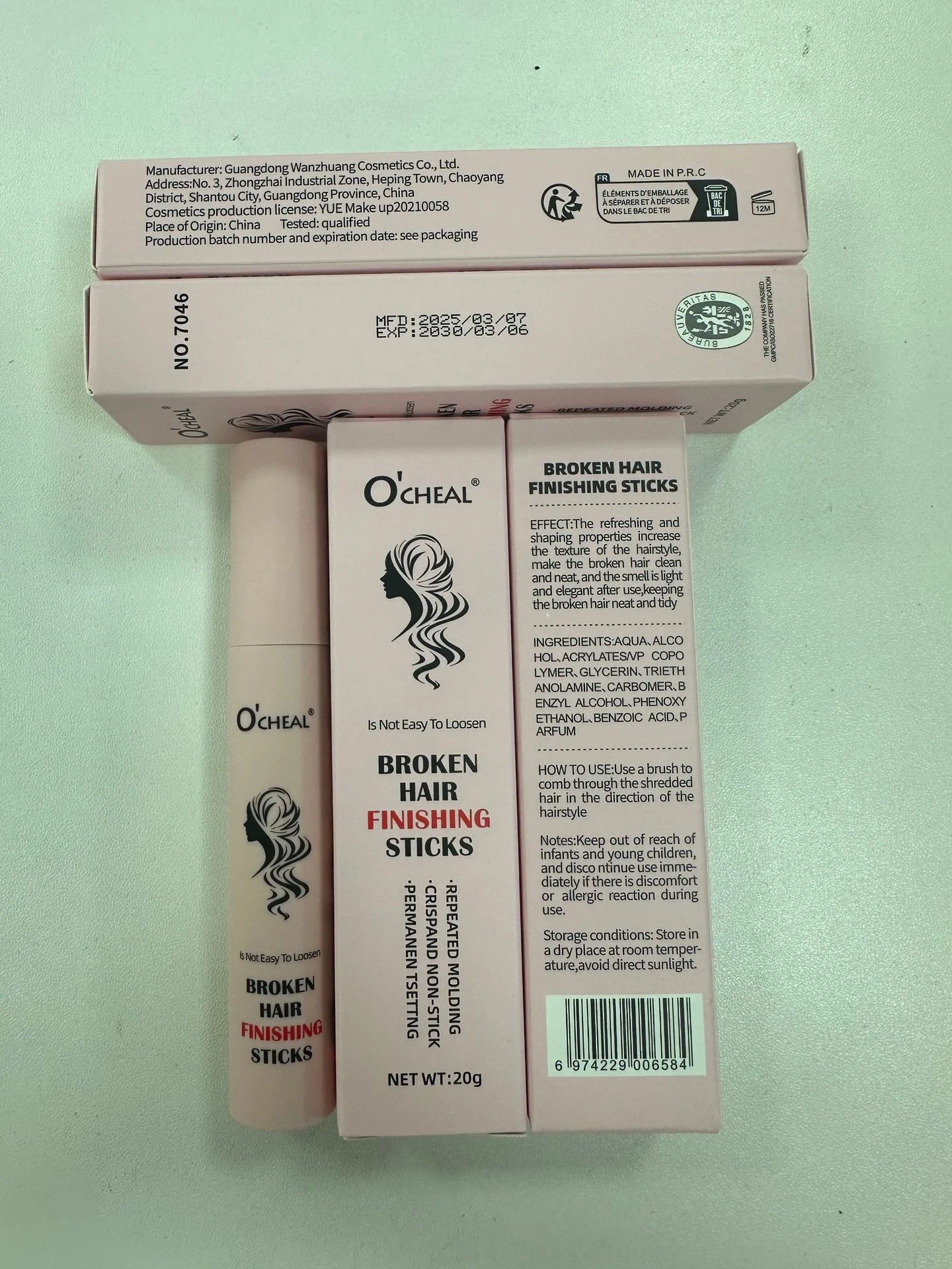 Broken Hair Finishing Stick Flyaway Hair Tamer with Gel Formula & Rotating Brush 3 broken hair finishing stick flyaway tamer sit wpxzgjjm desc 3