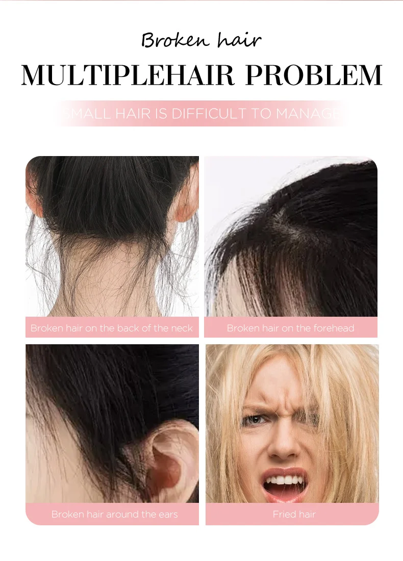 Broken Hair Finishing Stick Flyaway Hair Tamer with Gel Formula & Rotating Brush 5 broken hair finishing stick flyaway tamer sit wpxzgjjm desc 5