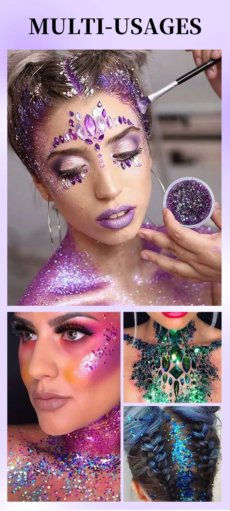 Chameleon Glitter Body Gel Long-Lasting Shine Face & Body Makeup 11 chameleon glitter body gel makeup sit yvqa9y2g desc 11