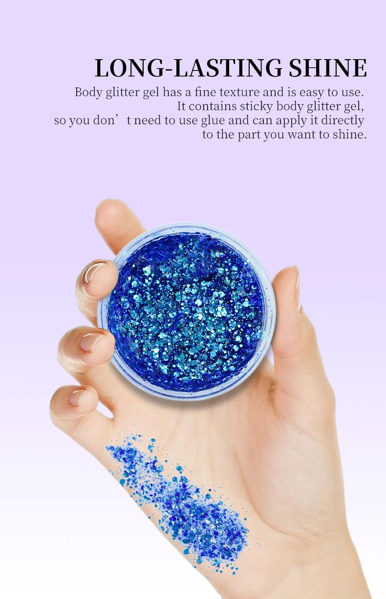 Chameleon Glitter Body Gel Long-Lasting Shine Face & Body Makeup 3 chameleon glitter body gel makeup sit yvqa9y2g desc 3