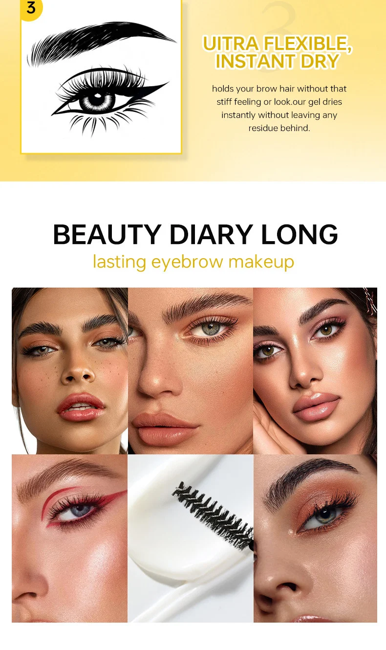 Clear Eyebrow Gel Transparent Colorless Soap Brow Glue for Natural Voluminous Brows 10ml 10 clear eyebrow gel transparent colorless soap brow glue 10ml sit fajhucwg desc 10