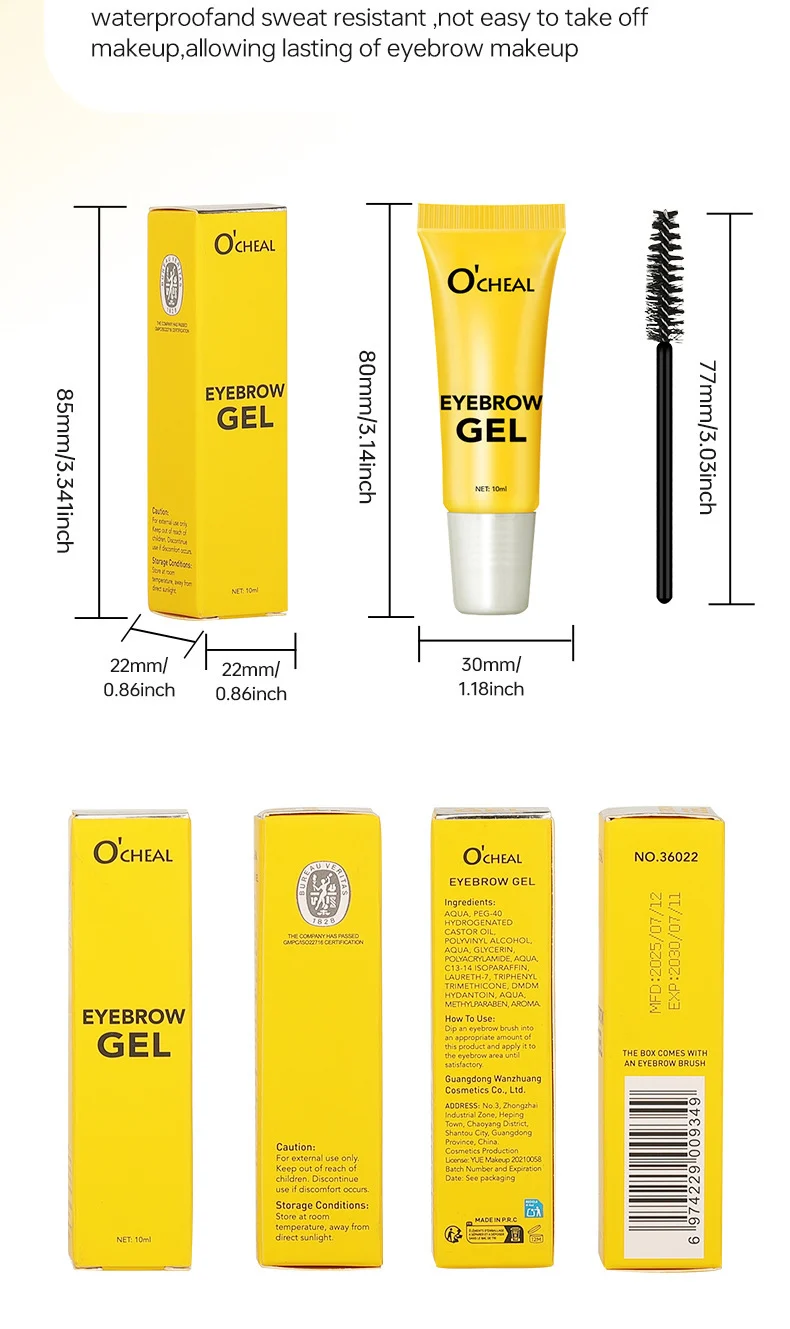 Clear Eyebrow Gel Transparent Colorless Soap Brow Glue for Natural Voluminous Brows 10ml 12 clear eyebrow gel transparent colorless soap brow glue 10ml sit fajhucwg desc 12