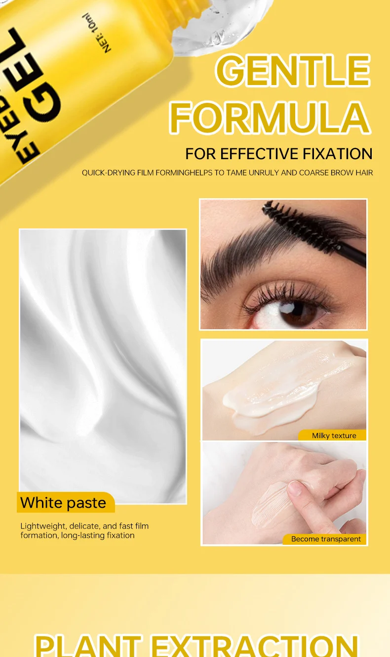 Clear Eyebrow Gel Transparent Colorless Soap Brow Glue for Natural Voluminous Brows 10ml 5 clear eyebrow gel transparent colorless soap brow glue 10ml sit fajhucwg desc 5