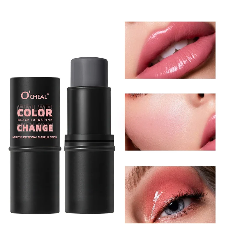 color-changing-blush-stick-multifunctional-makeup-stick-lips-cheeks-eyes-sit-swe84nj4-1 Color Changing Blush Stick O'CHEAL Multifunctional Makeup Stick for Lips Cheeks Eyes 3-in-1