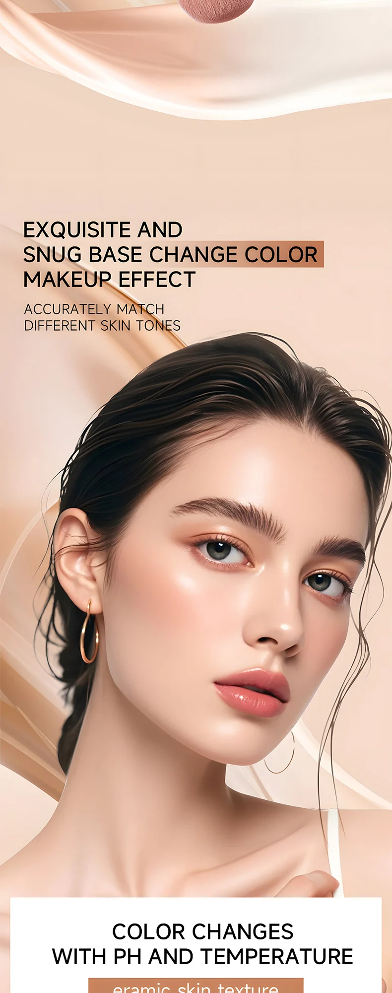 Color Changing Foundation Stick 2-in-1 with Brush, Lightweight, Hydrating, Full Coverage Makeup Stick 3 color changing foundation stick 2in1 with brush sit qk94qnz8 desc 3