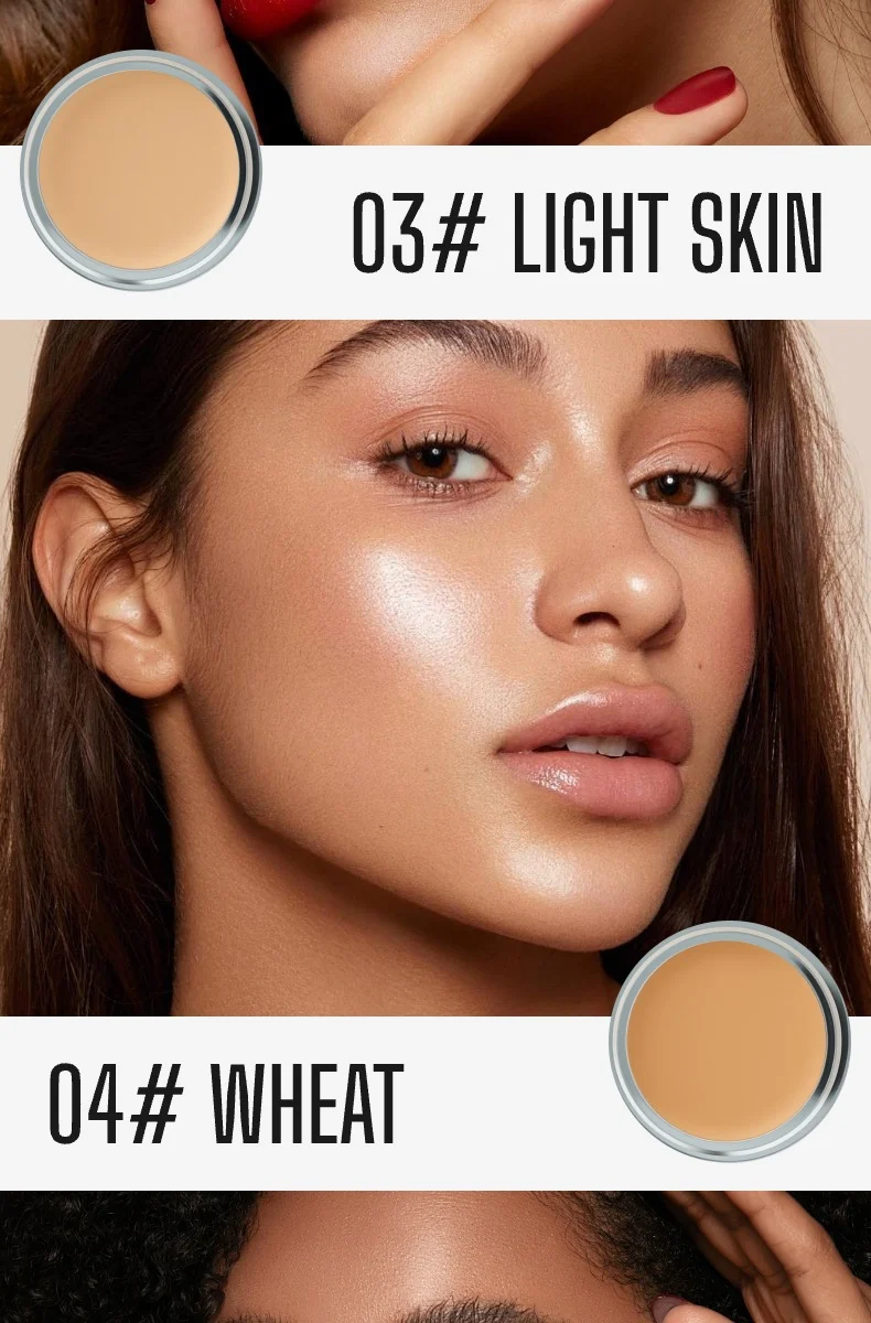 Concealer Foundation Cream Full Coverage Waterproof for Blemishes Acne Scars Dark Circles Lightweight Matte Finish 8 concealer foundation cream full coverage 5g sit 4sumc4fs desc 8