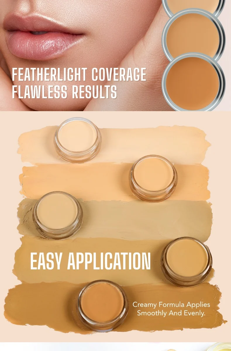 Concealer Foundation Cream Full Coverage Waterproof Lightweight 5g 2 concealer foundation cream full coverage waterproof lightweight 5g sit xbwk9tvc desc 2