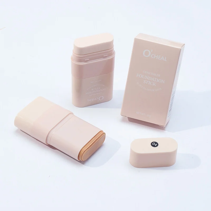 Concealer Foundation Stick 2-in-1 with Built-in Sponge Brush, Hydrating Lightweight Coverage 14 concealer foundation stick 2 in 1 built in sponge brush sit kgjt8ra9 desc 14