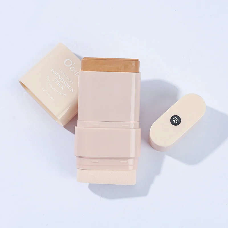 Concealer Foundation Stick 2-in-1 with Built-in Sponge Brush, Hydrating Lightweight Coverage 15 concealer foundation stick 2 in 1 built in sponge brush sit kgjt8ra9 desc 15