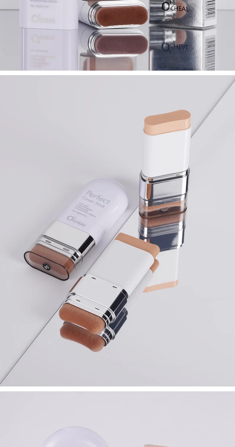 Concealer Foundation Stick Dual-Ended Cream with Brush Waterproof Full Coverage Non-Caking 16 concealer foundation stick dual ended brush waterproof sit n7t3rzmk desc 16